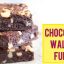 EASIEST CHOCOLATE WALNUT FUDGE RECIPE no bake